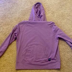 purple north face hoodie